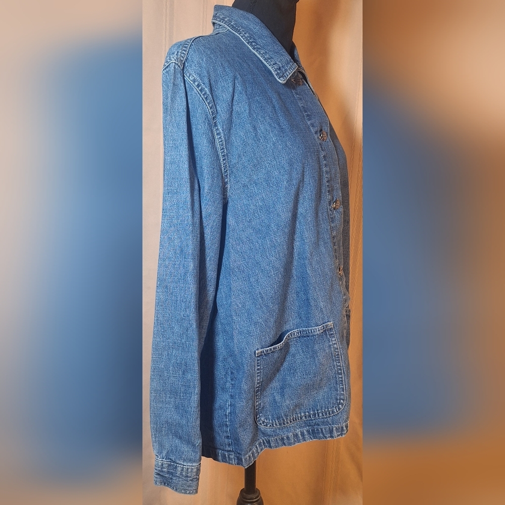 Vintage 1990's FADED GLORY Classic Blue Jean Jacket - Picture 2 of 7